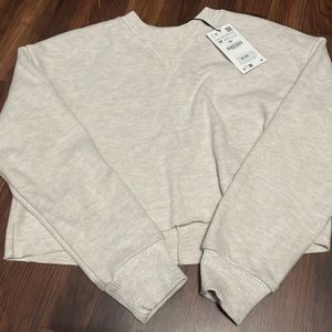 Crop Fleece Sweatshirt
